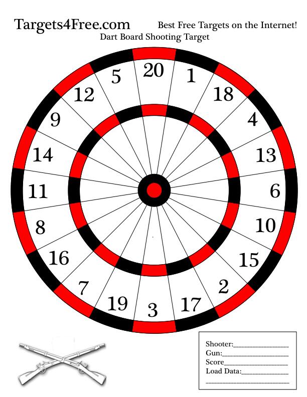 Target Black and Red Dart Board