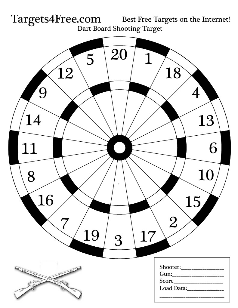 Target Black and White Dart Board
