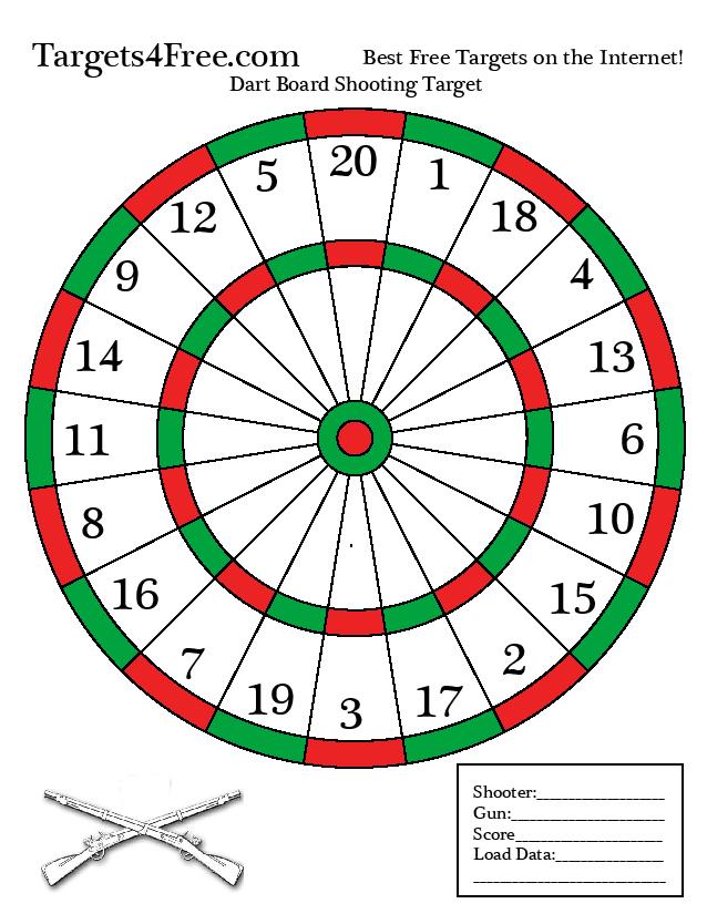 Target Red and Green Dart Board